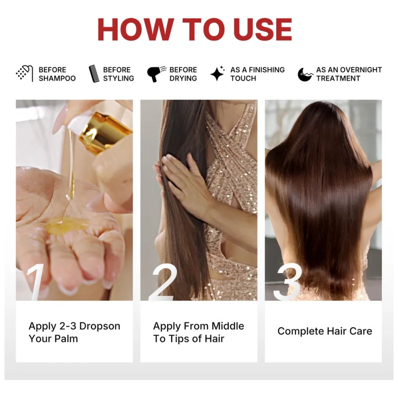 Karseell Mascarilla Reparadora Para El Cabello Rojo+ Aceite