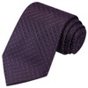 KissTies Mens Plum Tie Purple Solid Necktie Wedding Ties +