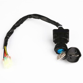 JJFENG Compatible with Ignition Key Switch Suzuki Lta400 Lta400F Lta400Fc Eiger 400 2Wd 4Wd 2002-2007 Key Switch