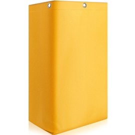Bolsa de Repuesto para Carrito de Limpieza Comercial Bolsa de Carrito de Limpieza de Alta Capacidad Bolsas de Limpieza Impermeables, 16 x 11 x 27 Pulgadas, Amarillo (1 Pieza)
