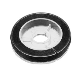 The Lord of the Tools Fishing Rod Ring DIY 100M Fixing Line Fishing Rod Guide Ring Modified Tying Ring Wrapped Line Fishing Gear Deck Line Metal Line, Black