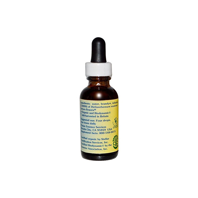 Flower Essence Services Dropper Herbal Supplements, Rock Rose, 1 Ounce