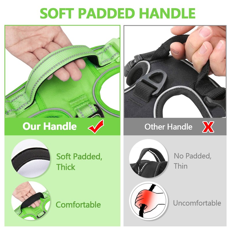 PoyPet No Pull Dog Harness, No Choke Reflective Dog Vest,