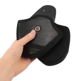 [LEDMOMO] 1 Pair Helmet Ear Protection Helmet Ear Pad Ear Cover Running Ear Cover Ear Guard Ear Shield Motorcycle Accessories Leather Black