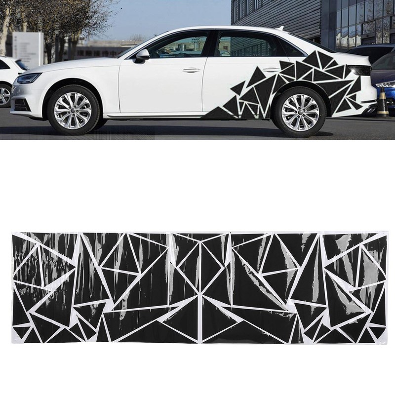 Triangle Car Decoration Stickers Universal 200x60cm DIY Car Body Sticker