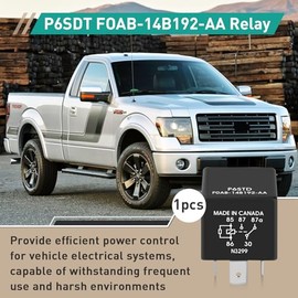 Gfdoso P6SDT FOAB-14B192-AA Relay - 12VDC 40A 5 Pins, Fit for Ford Models, Ensure Stable Operation of Automotive Electrical Systems
