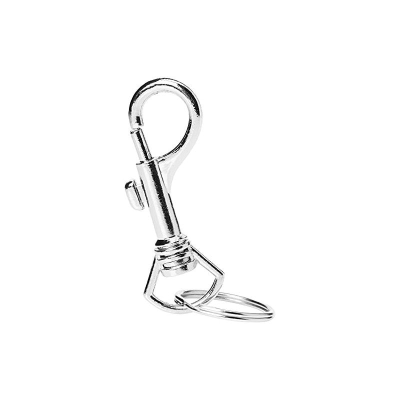 Merriway® BH01835 Metal Hipster Key Snap Hook & Ring -