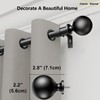 Curtain Rods 120-200 Inch, 210-inch Rod, Adjustable Length Heavy Duty