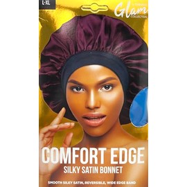 Donna Gorro Ducha Reversible Satén Sedoso Comfort Edge Mujer Seda Dormir Talla Unidad Color Cobalto