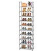 OYREL 10-Tier Metal Shoe Rack, Narrow Shoe Rack Organizer, Sturdy