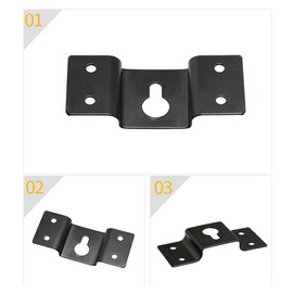 Fahgaer Speaker Wall Mount Bracket Ceiling Stand Clamp Surround Speaker Rear Hook Hanger Plate for Speaker Accessories