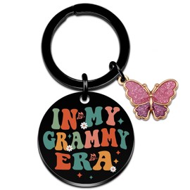 Wrpixe Grandma Gifts Cute Grandma Keychain Grandmas Birthday Gifts for Women Grammy In My Grandmas Era Grandmother Gift from Granddaughter Grandson Christmas Mothers Day Gift for Grandmother