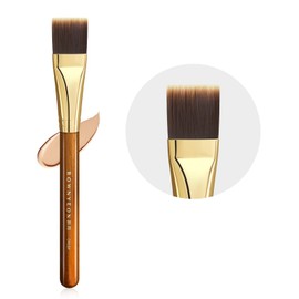 ROWNYEON CM184 Foundation Brush, Thin, Oblique Type, Extra Fine, Red Desert Series, Easy to Use, Professional Specifications, Skin-friendly, High-grade Fiber Bristle, Easy to Carry, Lightweight, For