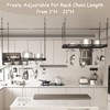 TICKCACY 33” Pots and Pans Hanging Rack, Black Hanging Pot