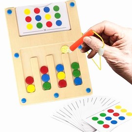 Dementia Products for Elderly, Memory Care Activities for Dementia Patients,12 Dots Sorting Games for Seniors, Magnet Puzzles Tile Matching Cognitive 