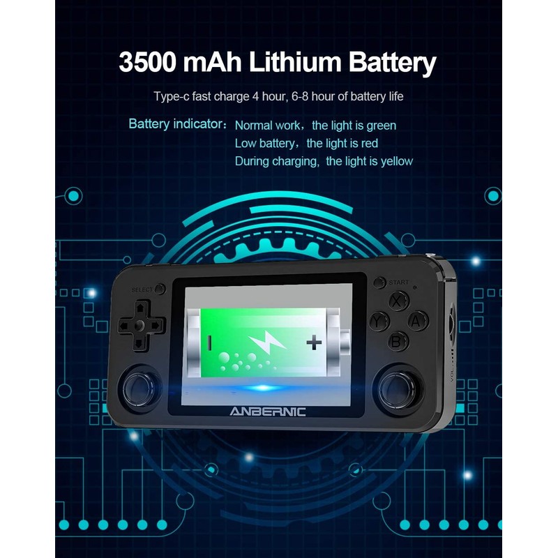 Dosnura RG351P Handheld Game Console, Retro Game Console Open Linux