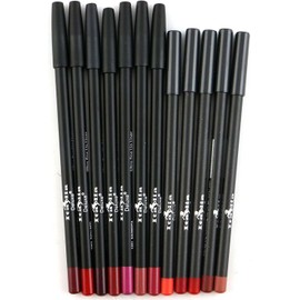 ITALIA DELUXE - Set de 12 Delineadores Labiales - Colores Intensos - Duración Prolongada - Vibrante -Resistente - Hecho en USA
