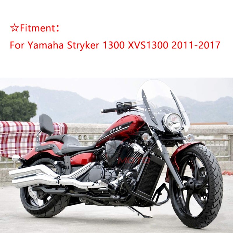 Motorcycle Passenger Sissy Bar Backrest + Luggage Rack for Yamaha