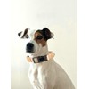 Classic Plaid Design Cotton Dog Collar with Black Quick-release Buckle,