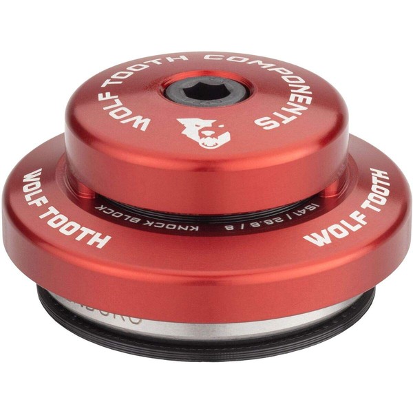 Wolf Tooth Components Trek Knock Block Premium IS41/28.6 Upper Headset Assembly Red, 8mm Stack