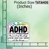 (3Pcs) ADHD Stickers Funny Sarcastic Quote Humor Motivational Inspirational Gifts
