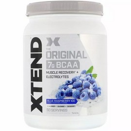Scivation XTEND Original 7g BCAA | 50 Servings | Blue Raspberry Ice - CLUMPY 842595110296