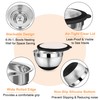 TeamFar Mixing Bowls, 4.6/3.5/2/1.5/1/0.7 QT Stainless Steel Metal Nesting Salad