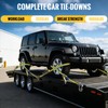 TLGREEN 4-Pack 2 in x 10 ft Car Tie-Down Straps,