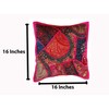 Rastogi Handicrafts Decorative Throw Pillow Cases, Embroidered Cotton Cushion Cover