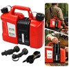 Dual-Chamber Chainsaw Fuel and Bar Oil Can, Portable 2-in-1 Refueling