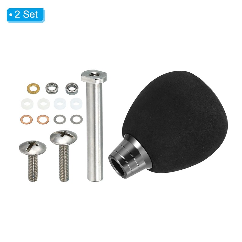 PATIKIL Fishing Reel Handle Knobs 2 Sets Lightweight EVA Fishing