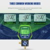 MRCARTOOL HVAC Digital Refrigeration Manifold Gauge Vacuum Pressure Leakage Meter