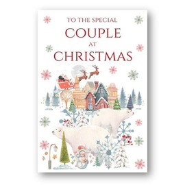 Second Ave Special Couple Christmas Polar Bear Xmas Holiday Festive Greetings Card