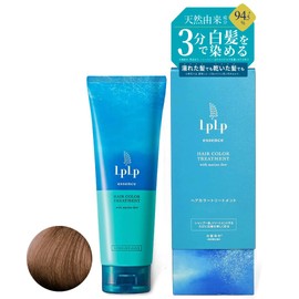 LPLP Essence Color Treatment, Honey Brown, 170g (Approx. 1-Month Supply for Short Hair, About 5 Uses), Includes Gloves and Hair Cap, White Hair Dye, Hair Color Treatment, Hair Dye, Men's and Women's