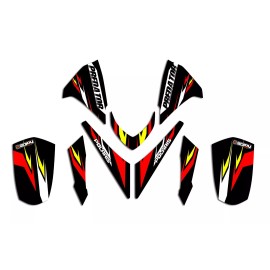 Polaris Predator 500 Graphics Kit  Decals Deco Fits Years 2003 - 2007  Black #01