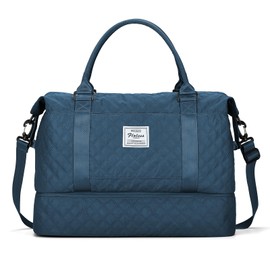 Travel Duffel Bag with Shoes Compartment, Overnight Weekender Bags for Women,Carry on Personal Item Bag