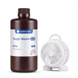 ANYCUBIC Flexible UV Tough Resin 405nm High Impact Strength Resin For 3D Printer - White/1kg