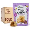 Audrey's Chia Cookies - (Chocolate Chip, 4 Pack), Natural, Antioxidants,