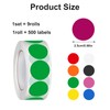 ROSYLEVE 4500pcs Coloured Dot Stickers 25 mm Dot Stickers 9