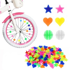Weenwill Bike Spokes Beads,216 Pcs Colorful Bicycle Spokey Dokeys Bike Luminous Clip Bead Bicycle Spokes Accessories Wheel Decorations for Boys Girls Kids Funny Bike Accessories