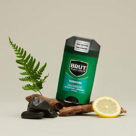 Brut Signature Scent Antiperspirant and Deodorant - Scented Deodorant Stick for Men - Powerful Sweat Protection - Eliminates Odors - 2.7 oz