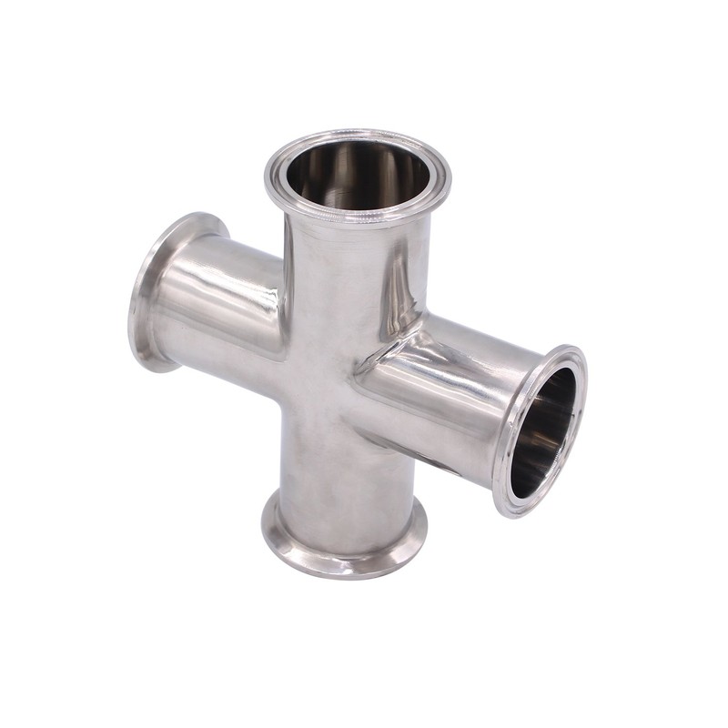DERNORD 4 Way Cross Clamp Fits 1.5" Tri-clamp Sanitary Fitting