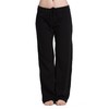 CYZ Women's Basic Stretch Cotton Knit Pajama Sleep Lounge Pants-Black-L