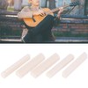 5Pcs Acoustic Wood Guitar Nut Ivory White Cow Bones Musical