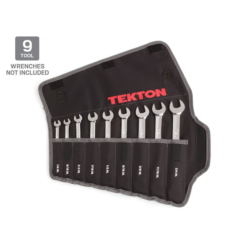 TEKTON 9-Tool Combination Wrench Pouch (1/4-3/4 in.) | ORG27309