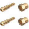 Argon Nut & Nipple x 1/4" Hose Barb, Mig Tig