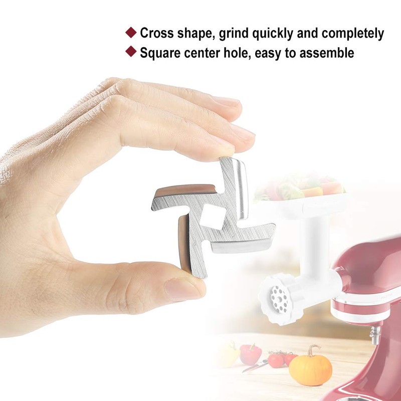 iVict 2 Pack Stainless Steel Knife Cutter Meat Grinder Blade