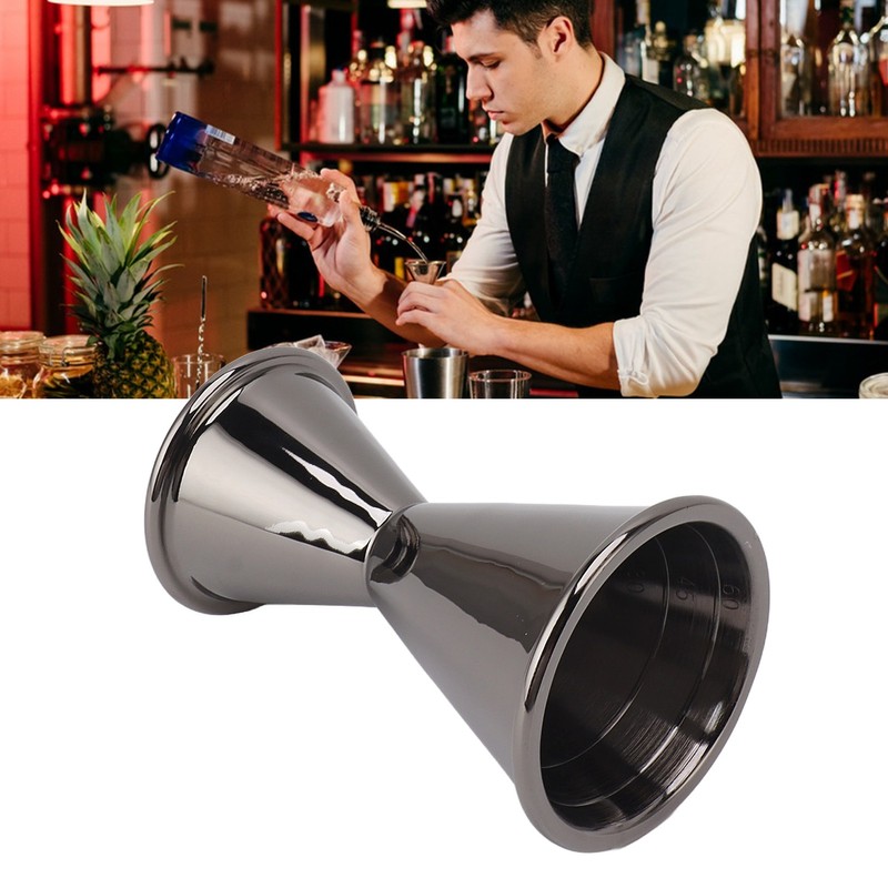 Cocktail Jigger Double Sided Stainless Steel Bar Shot Measuring Cup