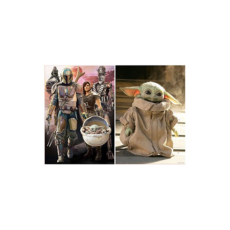 Educa 18871 The Mandalorian 2 Puzzles x 500 Pieces, multicoloured,