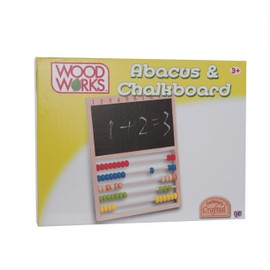 Wood Works Abacus and Chalkboard Game